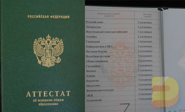 Аттестат за 9 классов Купить аттестат за 9 класс
